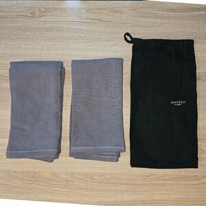 Matteo Pillowcases Queen Gray 100% Linen Set Luxury Bedding quiet luxury